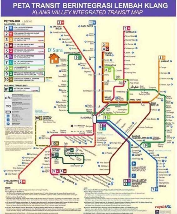 D'sara Sentral Mrt Linked 二间房可4人入住 Apartment